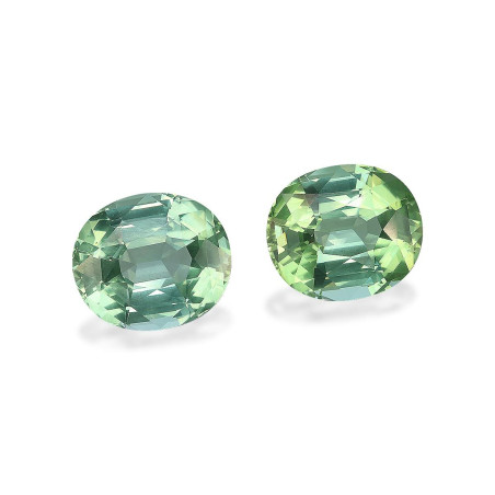Tourmaline Verte taille OVALE VERT 18.40 carats