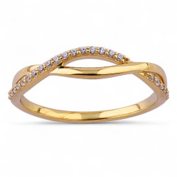 خاتم Hortense – ذهب عيار 18 قيراط وألماس طبيعي