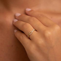 خاتم Hortense – ذهب عيار 18 قيراط وألماس طبيعي