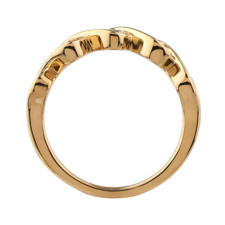 Anillo Georgia de Diamantes Naturales en Oro de 18K