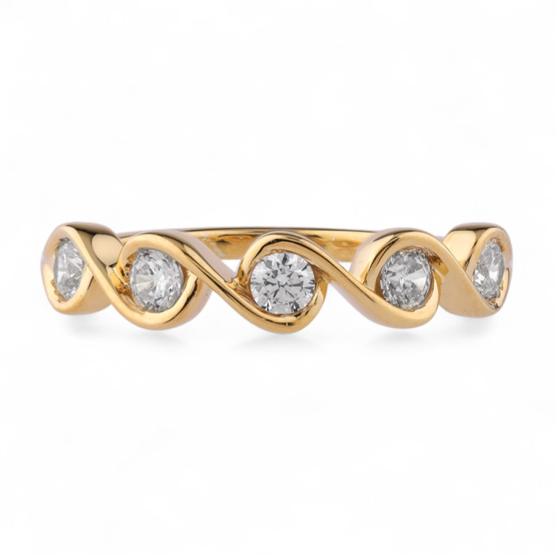 Georgia Natural Diamond Ring in 18K Gold
