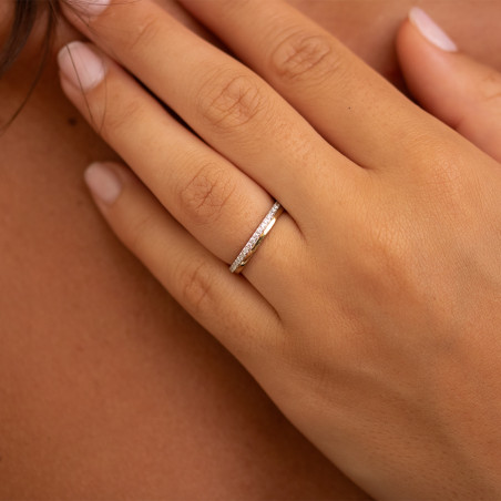 Bague Diamants Naturels Geneviève Or 18K