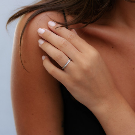 Anillo de Diamantes Naturales Gaelle en Oro de 18 Quilates