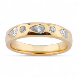 Flavie Ring – 18K Goud en Natuurlijke Diamanten l Celinni
