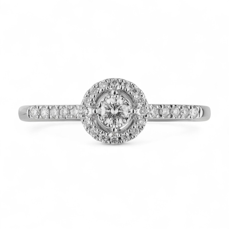 Faustine Natural Diamond Ring in 18K Gold