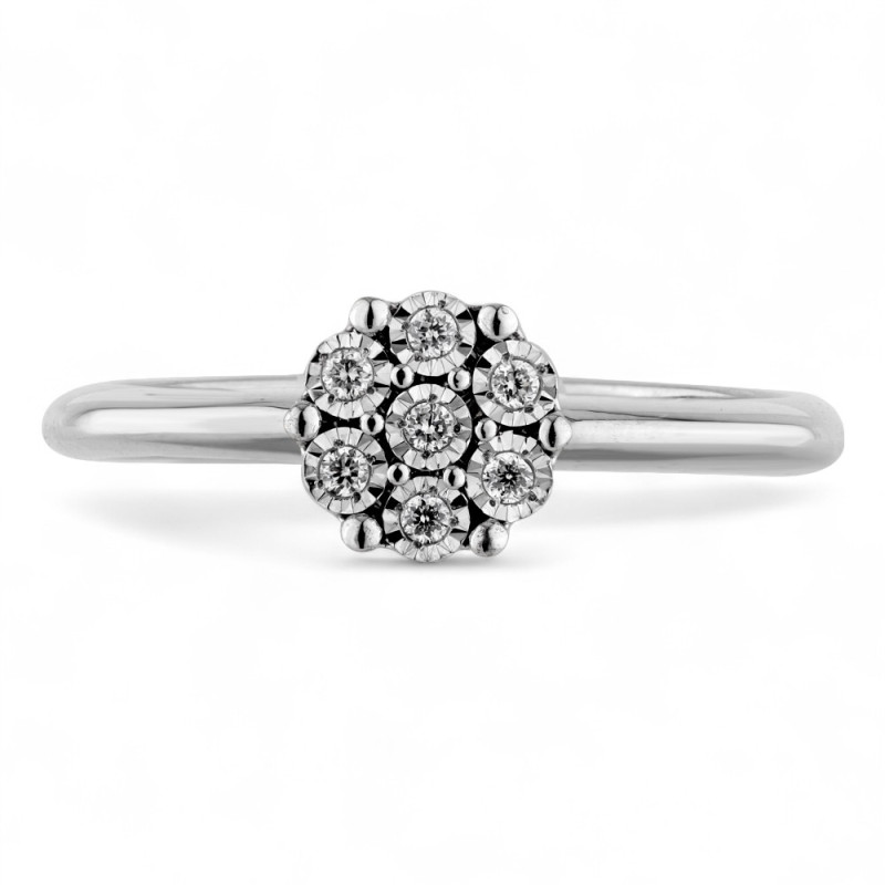 Anillo Emilie de Diamantes Naturales en Oro de 18K