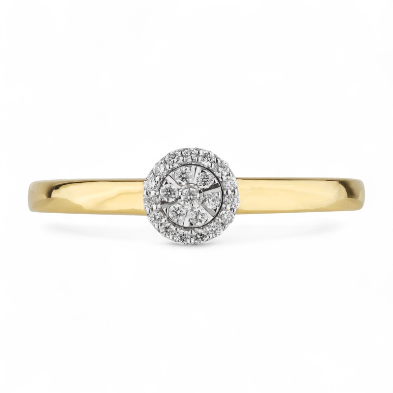 Bague Diamants Naturels Elyne en Or 18K