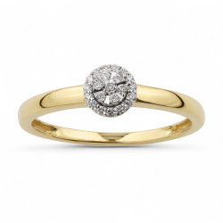 Elyne Ring – 18K Gold & Natural Diamonds l Celinni
