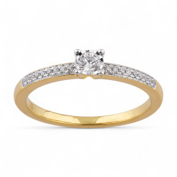 Evangeline Ring – 18K Goud en Natuurlijke Diamanten |Celinni