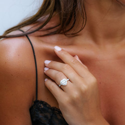 Anillo Dora Corazón – Oro de 18K y Diamantes Naturales