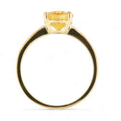 Anillo Citrino Lucie – Oro de 18K y Diamantes Naturales
