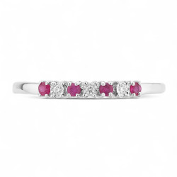 Anillo Zafiro Rosa Lou – Oro de 18K y Diamantes Naturales