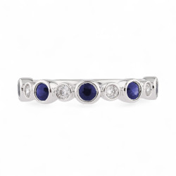 Bague Saphir et Diamants...