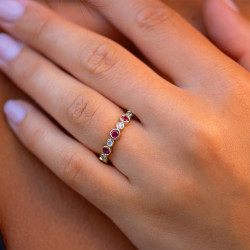 Julie Ruby Ring – Natural Diamonds and 18K Gold l Celinni