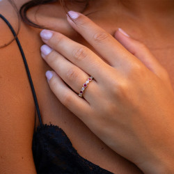 Julie Ruby Ring – Natural Diamonds and 18K Gold l Celinni