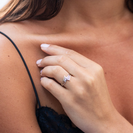 خاتم Ines بألماس طبيعي – ذهب عيار 18 قيراط