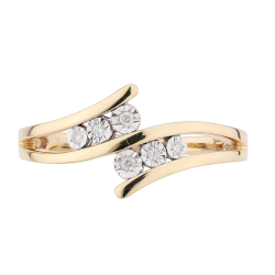 Ines Ring – 18K Gold and Natural Diamonds l Celinni