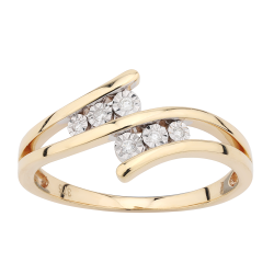 Ines Ring – 18K Gold and Natural Diamonds l Celinni