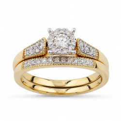 Augustina Ring – 18K Goud en Natuurlijke Diamanten