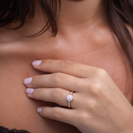 Erina Ring met Natuurlijke Diamanten in 18K Goud