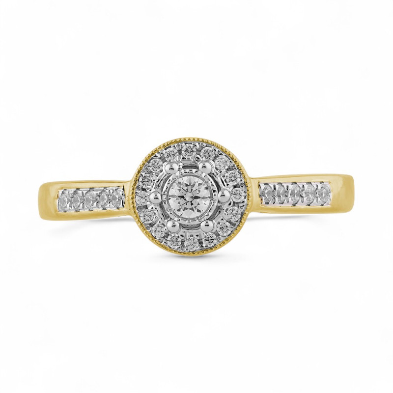 Erina Ring met Natuurlijke Diamanten in 18K Goud