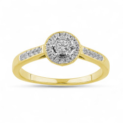 Erina Ring – 18K Goud en Natuurlijke Diamanten | Celinni