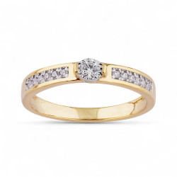 خاتم Emma – ذهب عيار 18 قيراط وألماس طبيعي | Celinni