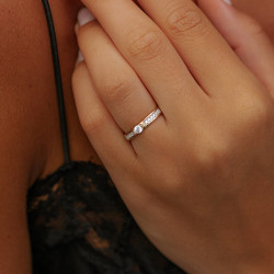 Emma Ring – 18K Goud en Natuurlijke Diamanten | Celinni