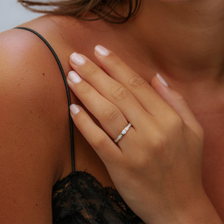 Ring Emma aus 18K Gold mit Natürlichen Diamanten