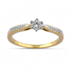 Eleonore Ring – 18K Goud en Natuurlijke Diamanten | Celinni