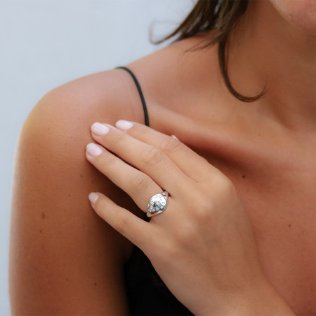 Anillo de Diamantes Naturales Elea en Oro de 18K