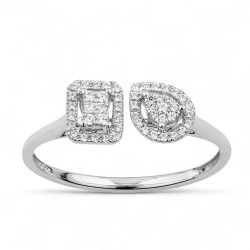 Toi et Moi Charlotte Ring – 18K Goud en Natuurlijke Diamanten