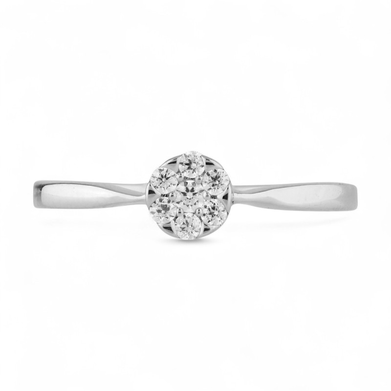 Ring Chantal – Runde Natürliche Diamanten aus 18K Gold