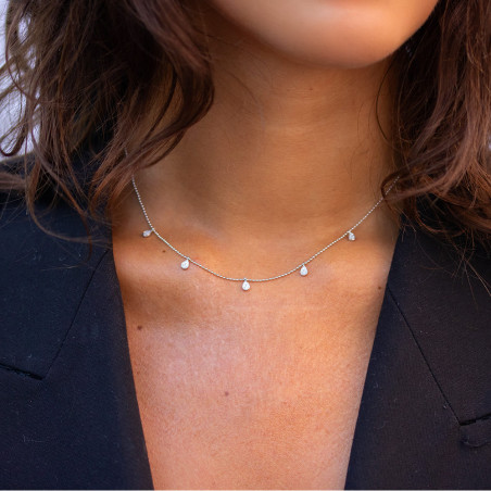 Pendentif Aline 5 diamants poire
