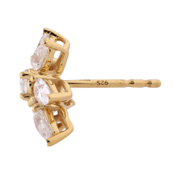 Pendientes Prisca &ndash; Oro de 18K y diamantes naturales