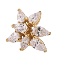 Pendientes Prisca &ndash; Oro de 18K y diamantes naturales