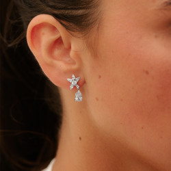 Pendientes colgantes Pauline – Oro de 18K y diamantes