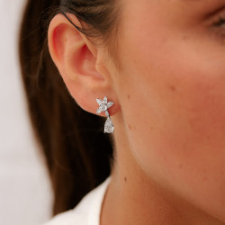 Pendientes colgantes Pauline – Oro de 18K y diamantes