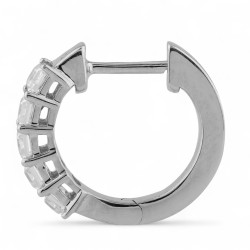 Nathalie baguette-diamanten creolen in 18K goud | Celinni