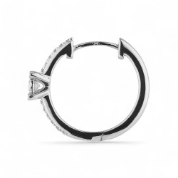 Naëlle Diamond Hoop Earrings in 18K Gold | Celinni