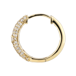 Creolen Nadine aus 18K Gold & natürlichen Diamanten | Celinni