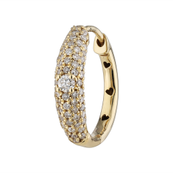 Nadine Diamond Hoop Earrings in 18K Gold | Celinni