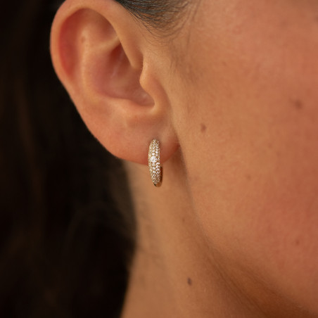 Creolen Nadine aus 18K Gold