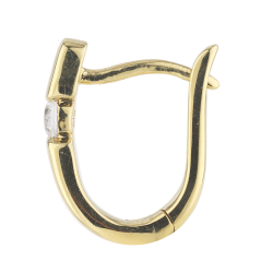 Pendientes de aro Mona – Oro de 18K y diamantes naturales