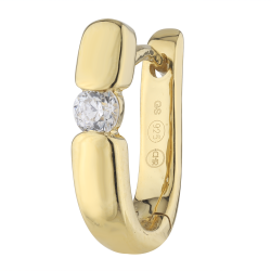 Creolen Mona aus 18K Gold & natürlichen Diamanten | Celinni