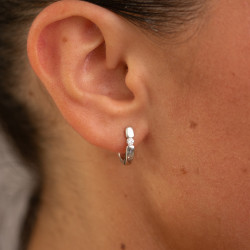 Pendientes de aro Mona – Oro de 18K y diamantes naturales