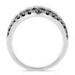 Anillo de Diamantes Negros Isabelle – Oro de 18k y Diamantes