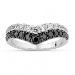 Anillo de Diamantes Negros Isabelle – Oro de 18k y Diamantes