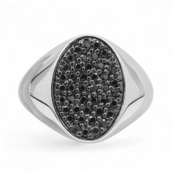 Anillo Diamantes Negros Isadora – Oro de 18K y Diamantes Naturales