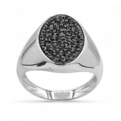 Anillo Diamantes Negros Isadora – Oro de 18K y Diamantes Naturales